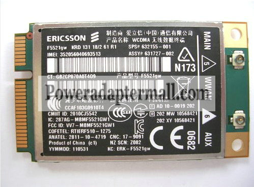 Ericsson F5521GW F3507G Wireless WCDMA HSPA WWAN Mini PCI-E Card Ericsson F5521GW F3507G Wireless WCDMA HSPA WWAN Mini PCI-E Card